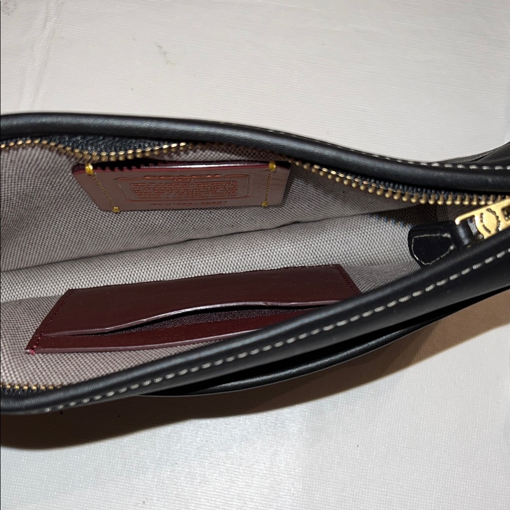 Coach Black Leather Wristlet - Picture 4 of 4
